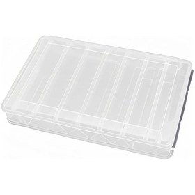 Resim Hombey 14 Bölmeli İki Yönlü Transparan Olta Takı Boxu, Su Çıkarma Delikleriyle Sağlam Pps Malzeme, 27x18x4.7cm 