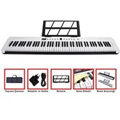 Resim Jwin JDP-2088 Tuş Hassasiyetli 88 Tuşlu Beyaz Piyano 