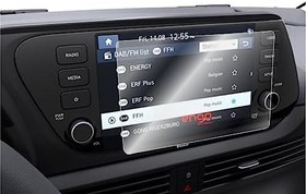 Resim Engo Hyundai Bayon 8 inç Navigasyon ile Uyumlu Şeffaf Ekran Koruyucu 2021 2023 