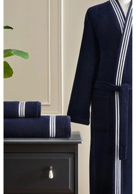 Resim Özdilek Wonder Maskülen Kimono Bornoz L - Lacivert Lacivert 