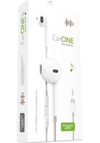 Resim Powerway Earone Mikrofonlu Kablolu Kulaklık Type-c Çıkışlı Tüm Cihazlarla Uyumlu Stereo - 225710 