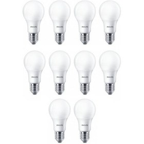 Resim Philips 13W 100W Led Ampul Beyaz 6500K 10 Adet E27 Duy 