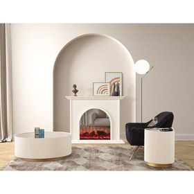 Resim Olivia Şömine Beyaz 