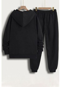 Resim Unisex The Power Baskılı Eşofman Takımı Siyah 