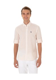 Resim U.s. Polo Assn. Erkek Sarı Uzun Kollu Gömlek Sarı 