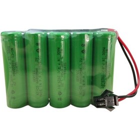 Resim Sertec 6v 5s1p Aa 800 Mah Kablo + Siyah Konnektörlü Oyuncak Pili 