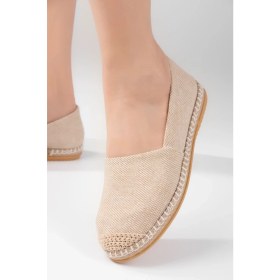 Resim Aska Shoes Kadın Floter Deri/ Keten/hasır Malzeme Espadril 