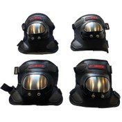 Resim Motosiklet Dizlik Ve Dirseklik Takım Paslanmaz Çelik Korumalı Model 2 