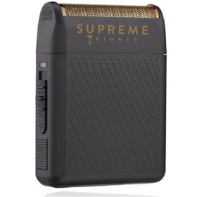 Resim Supreme Trimmer Solo Siyah Tek Folyo Shaver | 7800 RPM Motor, USB-C, Hipoalerjenik Folyo 
