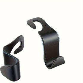 Resim 2'li Evrensel Araba Koltuk Arkası Depolama Askıları, Çok Fonksiyonlu Headrest Organizer, Gizli Araba Headrest Askıları, Otomobil İç Aksesuarları, PP Malzeme 