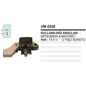 Resim Konjektor 12V Mitsubishi Kamyonet 2 Fis Soket Yan 504631498 