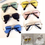 Resim 2 Adet Sevimli Evcil Hayvan Moda Gözlüğü Kediler & Küçük Köpekler İçin - Çeşitli Renklerde Trend Mini Moda Gözlükler, Fotoğraf Aksesuarları & Evcil Hayvan Festivalleri İçin Mükemmel, Evcil Hayvan Gözlükleri 