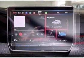 Resim Volkswagen Golf ile uyumlu Impression 2024 2025 Model 10.3 inç Multimedya Navigasyon 9H Nano Ekran Koruyucu 