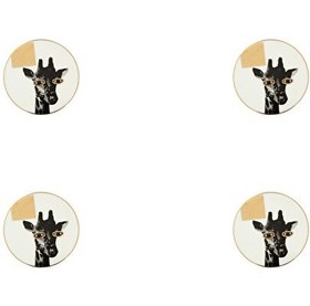 Resim Porland Wild Life Giraffe Bardak Altlığı 10cm 4'lü 04alm006620 