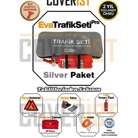 Resim Eva Trafik Seti Plus - 1 Kg Yangın Tüpü - 2 Yıllık - Gri - Silver Paket 