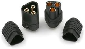 Resim Mt60 3 Pin Dişi Erkek Konnektör Soket Çift Amass 3.5mm 12awg Rc Esc Motor Drone Lityum Lip 