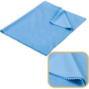 Resim M.Y. TASO 3 ADET Mikrofiber Temizlik Bezi Baklava Desen Cam Bezi Toz Leke Bırakmaz 50x70 Cm- Gri 