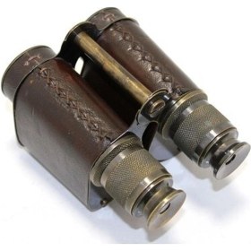 Resim Forwhat Büro Ev Ofis Hediyesi Için Derili Pirinç Alaşım Dürbün-3064 Kahverengi - Siyah 