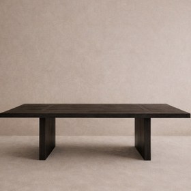 Resim Tocco Rectangular M Dining Table Black Oak 