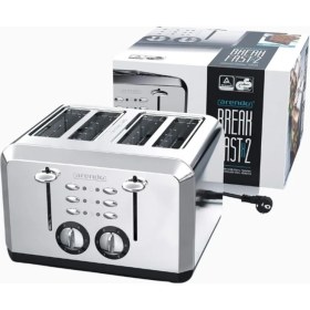 Resim 4 Dilim Paslanmaz Çelik Otomatik Ekmek Kızartma Makinesi 1630W 