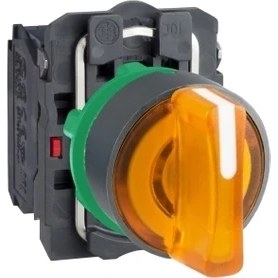 Resim Schneider Electric Schneıder,ışıklı B. Turuncu 1na+1nk 24AC/DC LED 3 Kon XB5AK135B5 