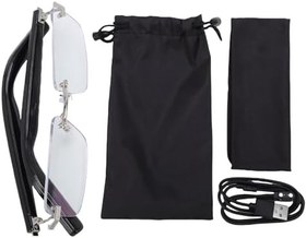 Resim AI Ile Akıllı Gözlük, 100+ Çeviri Ile Bluetooth 5.3 Gözlük, Gerçek Zamanlı Video Çeviri, Müzik Arama, Erkek Kadın Için Çok Fonksiyonlu (BLACK) 