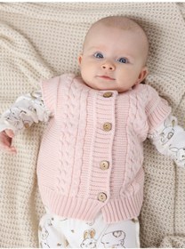 Resim Rusknıt Örgü Bebek Yeleği/kolsuz 466756186 Siyah 