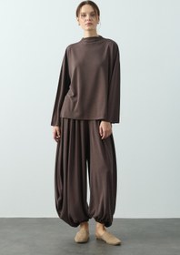 Resim Soe Oversize Tunik Kahverengi - Kahverengi / 36-38 