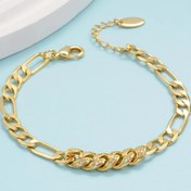 Resim Lüks Zarif Kadınlar için Paslanmaz Çelik Taşlı Bağlantı Zincir Bileklik - Bakır Alaşımlı Düğün Parti Takıları, Anneler Günü Doğum Günü Hediyesi, El Yapımı Aksesuar, Taşlı Bileklik 