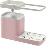 Resim Xinh Yeni Paslanmaz Çelik Musluk Depolama Rafları Lavabo Ayarlanabilir Bez Sünger Drenaj Mutfak Sabun Rafı Banyo Saklama Sahipleri Raflar | Mutfak Gadget Setleri (Pembe) (Yurt Dışından) 