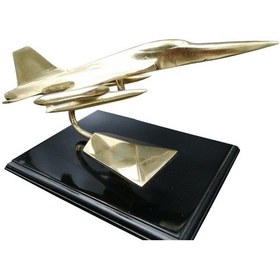 Resim Pm Dizayn Pirinç Döküm Masa Üstü F104 Jet 