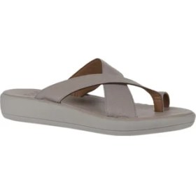 Resim Bueno Shoes Gri Deri Kadın Parmak Arası Terlik 01WY2308 01WY2308 