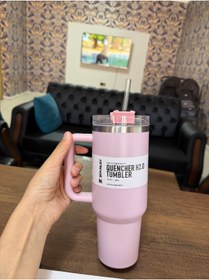 Resim abanasa abanasa pipetli Quencher H2.0 Flowstat Paslanmaz Çelik Yalıtımlı Bardak 40 Oz 1,18 Lt Orchid 