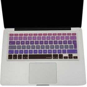 Resim Pembe Mavi Laptop Macbook Klavye Koruyucu Türkçe Q (eski Usb’li Model 2008/2017 Yılı) Ile Uyumlu Ombre 