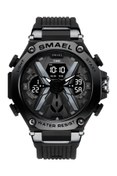 Resim SMAEL Spor Tasarım Siyah Spor Erkek Kol Saati 