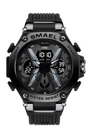 Resim SMAEL Spor Tasarım Siyah Spor Erkek Kol Saati 