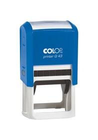 Resim Colop Q43 Kare Mavi Kasa Siyah Keçe - 43 x 43 MM 