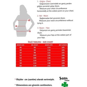 Resim Şans Kadın Büyük Beden Mavi Yüksek Bel 5 Cep Likralı Kot Pantolon 65n37747-mavi Mavi 