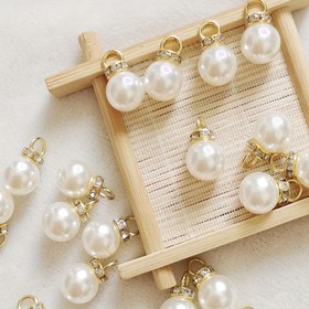 Resim 50 adet/100 adet İmitasyon İnci Kolye Plastik Taş Süsleme Aksesuarları DIY 