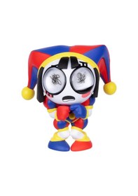 Resim Amazing Digital Circus Pomni Vinyl Figür + Koleksiyon Kartı Titreşimli Jittery Eyes Özellikli -10 Cm 