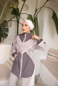 Resim MİMİ Luxury Wear Kadın Tesettür Tunik Pantolon Double Crep Ikili Takım 