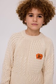 Resim Nebbati BG Store Erkek Çocuk Beyaz Kazak 