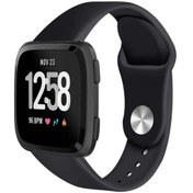 Resim Fitbit Versa Için Spor Düz Renk Yumuşak Silikon Akıllı Saat Kord 