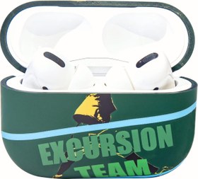 Resim Mabende AirPods Pro için Kılıf Kapağı, Floresan Grafiti Desenli Mat Koruyucu Kılıf AirPod Pro ile Uyumlu, Kaymaz ve Parmak izi Önleyici Sert Kılıf Kablosuz Şarj Destekler (çok renkli KAW2) 