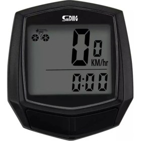 Resim Sunding SD-591 Kablolu Dijital Bisiklet Km Saati Hız Göstergesi Su Geçirmez LCD Ekran 