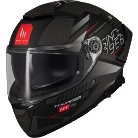 Resim mt Full Face Güneş Vizörlü Kask FF118SV Thunder 4 Sv Luminence D1 Mat (S) 