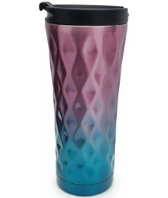 Resim Perlotus 500 Ml Renkli Tasarım Isı Yalıtımlı Kahve Mug Çelik Termos Çok Renkli 