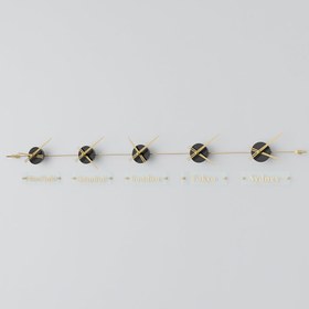 Resim World Clock - 5 / Gold/Siyah / Gold 
