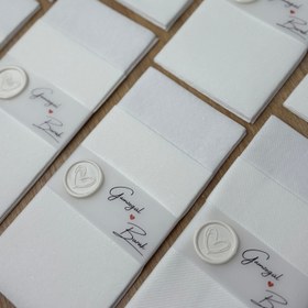 Resim Beyaz Mühürlü Peçete 