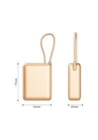 Resim 10.000mah Lcd Göstergeli Type-c Giriş & Çıkışlı 20w Dahili Type-c Kablolu Powerbank Tg-v 11598 